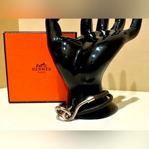 Hermes Jumbo Hook Double Wrap Bracelet